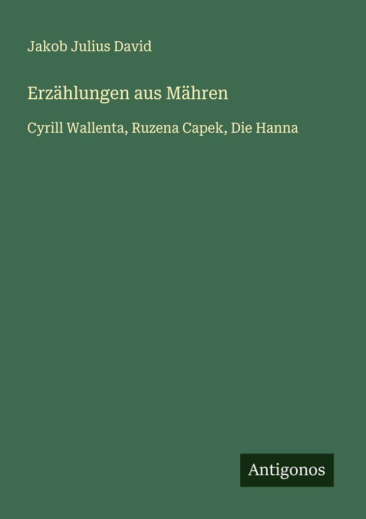 Erzählungen aus Mähren
