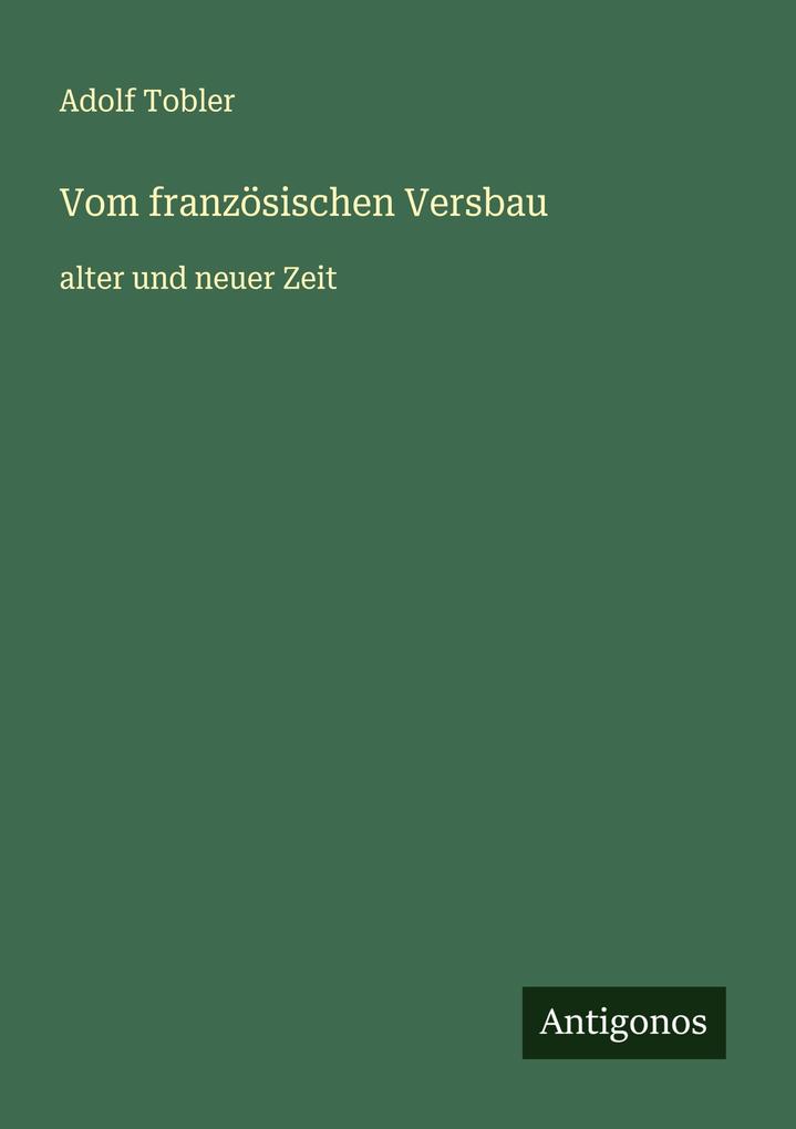 Vom französischen Versbau