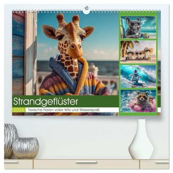 Strandgeflüster (hochwertiger Premium Wandkalender 2026 DIN A2 quer) Kunstdruck in Hochglanz