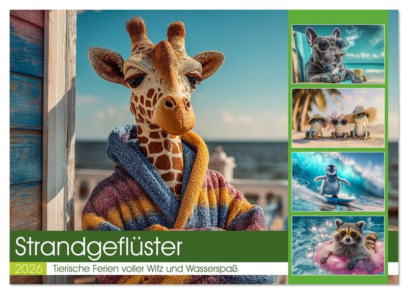 Strandgeflüster (Wandkalender 2026 DIN A2 quer) CALVENDO Monatskalender