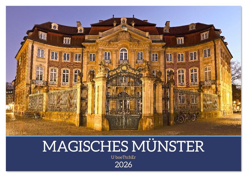 Magisches Münster (Tischkalender 2026 DIN A5 quer) CALVENDO Monatskalender