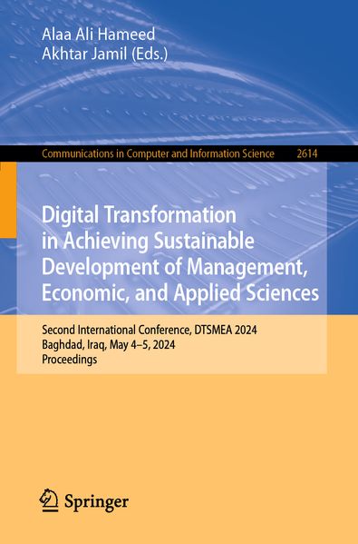 Digital Transformation in Achieving Sustainable Development of Management Economic and Applied Sciences
