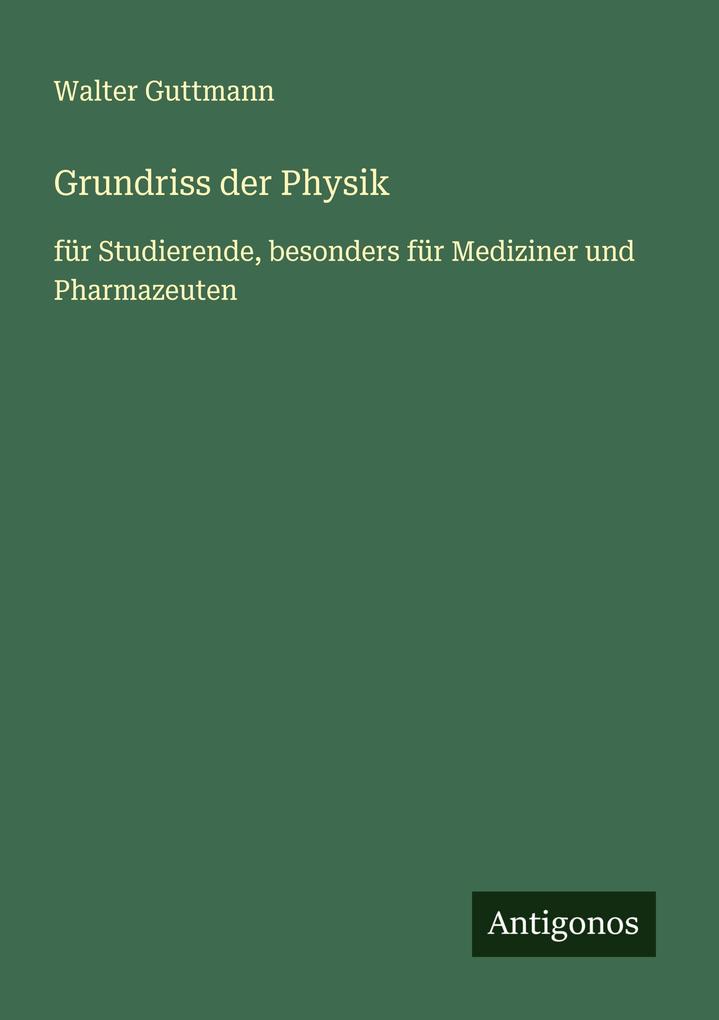 Grundriss der Physik
