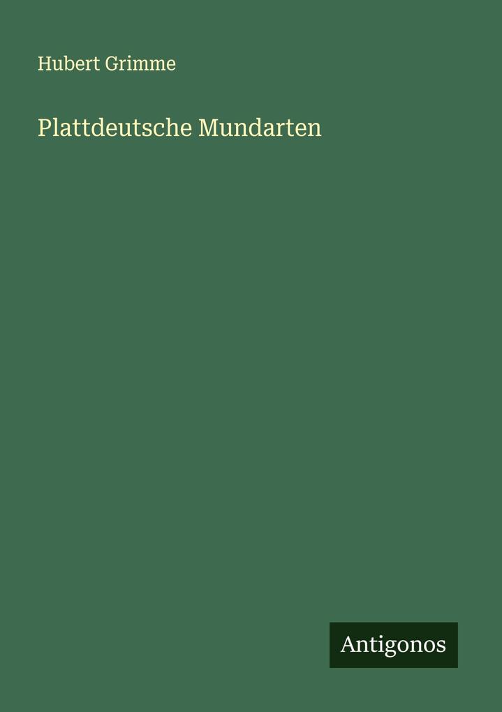 Plattdeutsche Mundarten