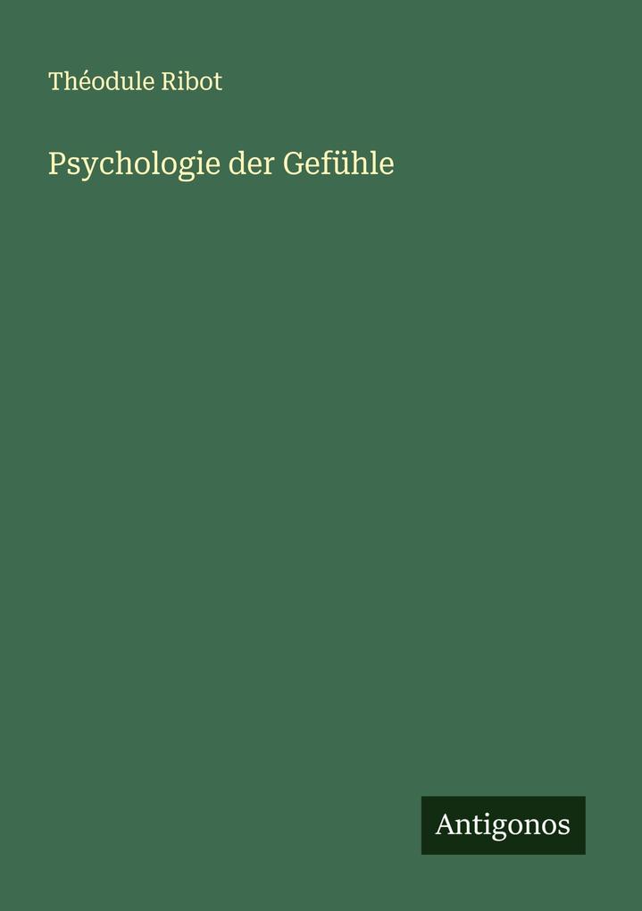 Psychologie der Gefühle
