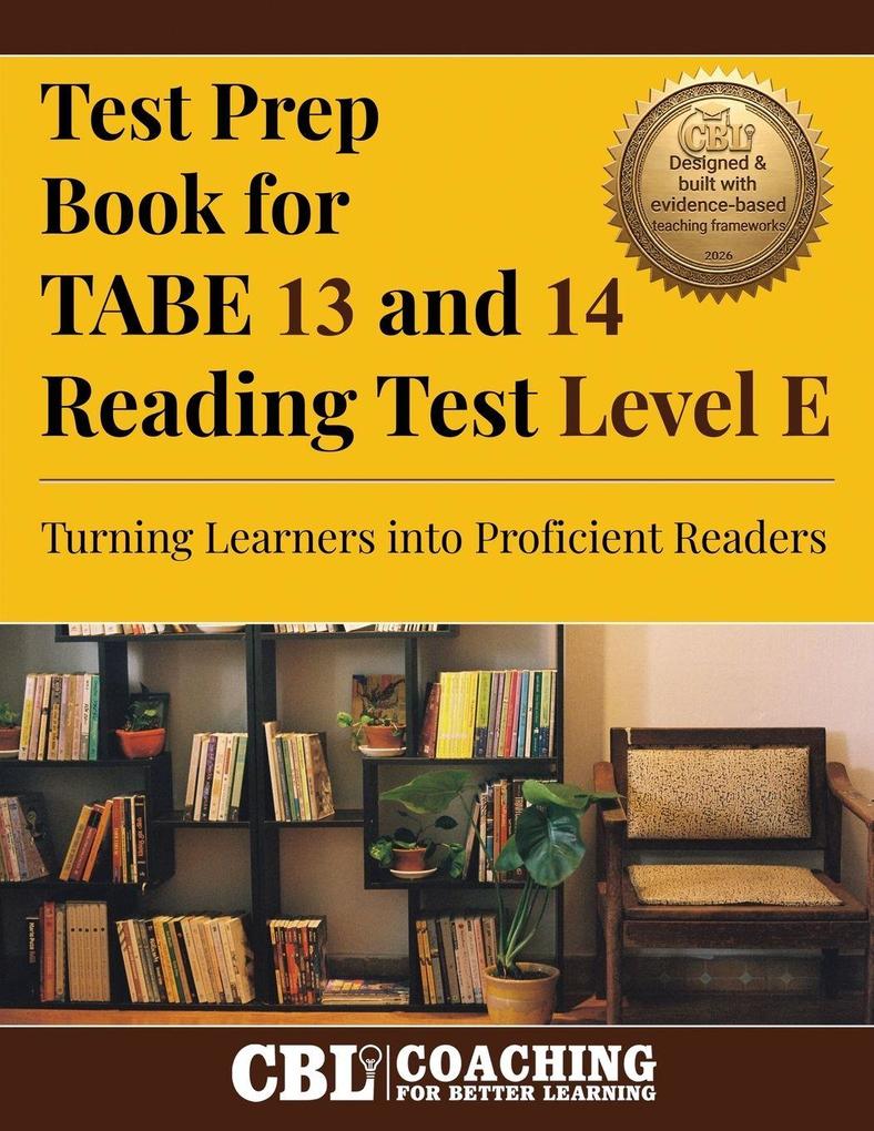 Test Prep Book For TABE 13 and 14 Reading Test Level E