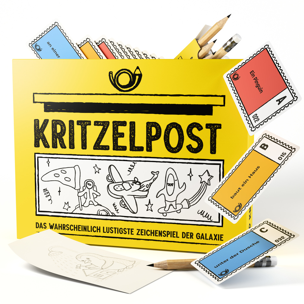 Kritzelpost Das lustige Zeichenspiel