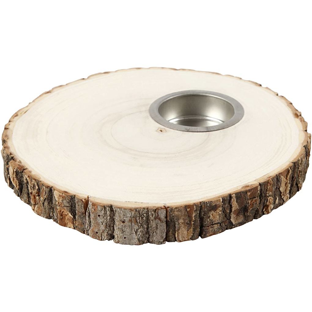Creativ Company Teelichthalter Holz D 14-16 cm Dicke 19 mm 1 Stk