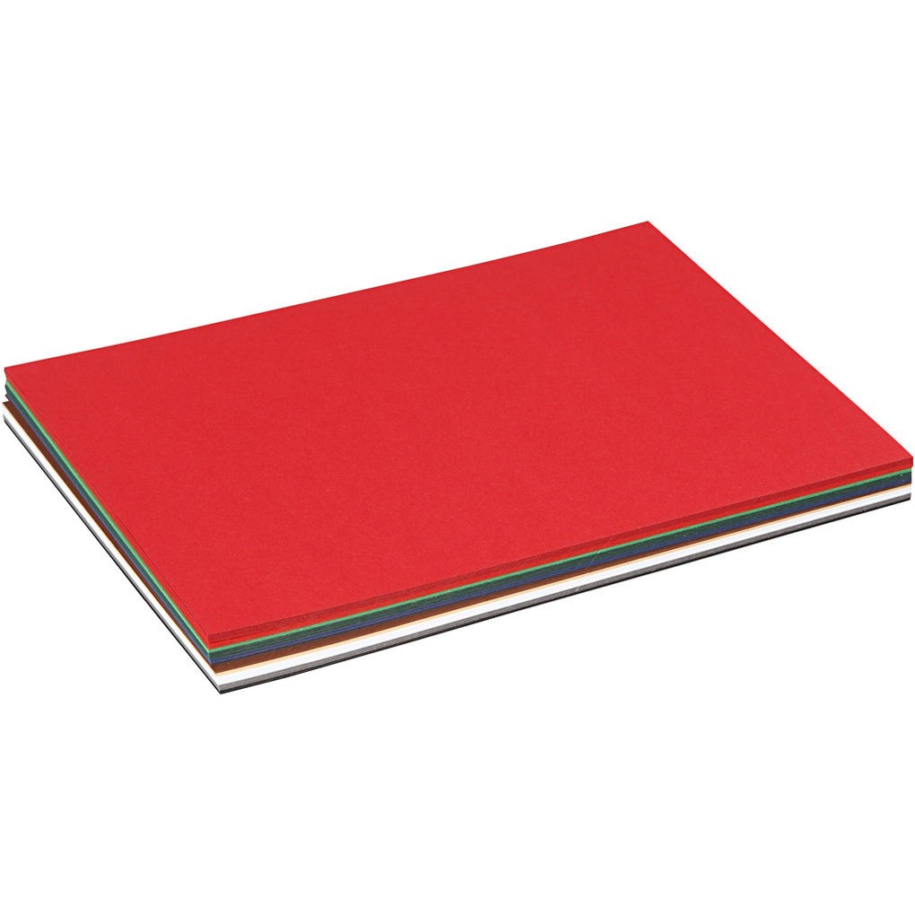 Creativ Company Weihnachts-Karton A5 Blatt 150x210 mm 180 g sortierte Farben 60 Blatt sortiert