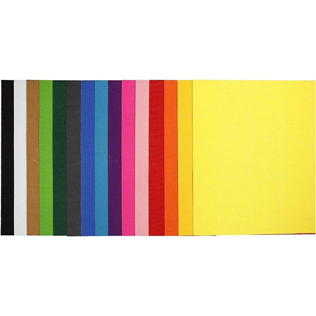 Creativ Company Wellkarton Blatt 50x70 cm 80 g sortierte Farben 15 Blatt