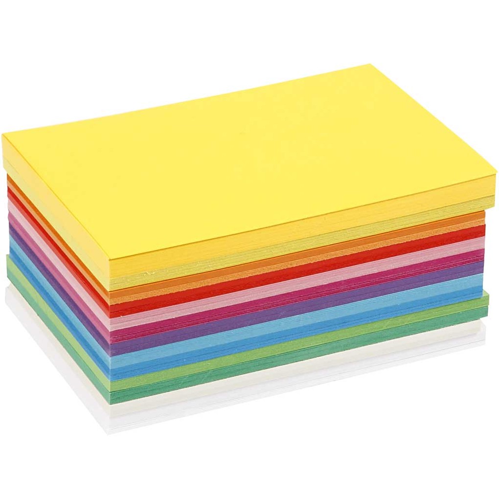 Creativ Company Frühlingskarton A6 Blatt 105x148 mm 180 g sortierte Farben 120 Blatt sortiert
