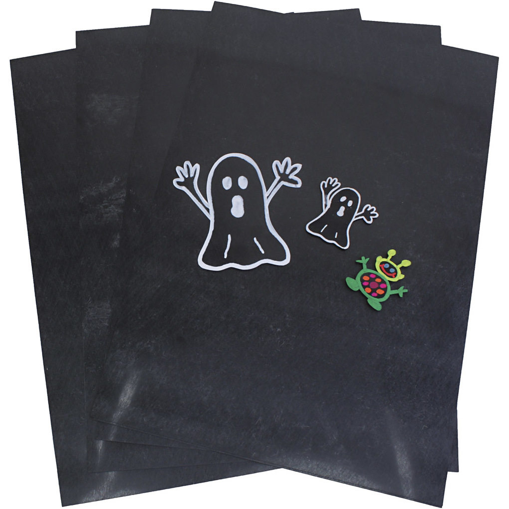 Creativ Company Plastikschrumpfplatten A4 Schwarz 10 Blatt