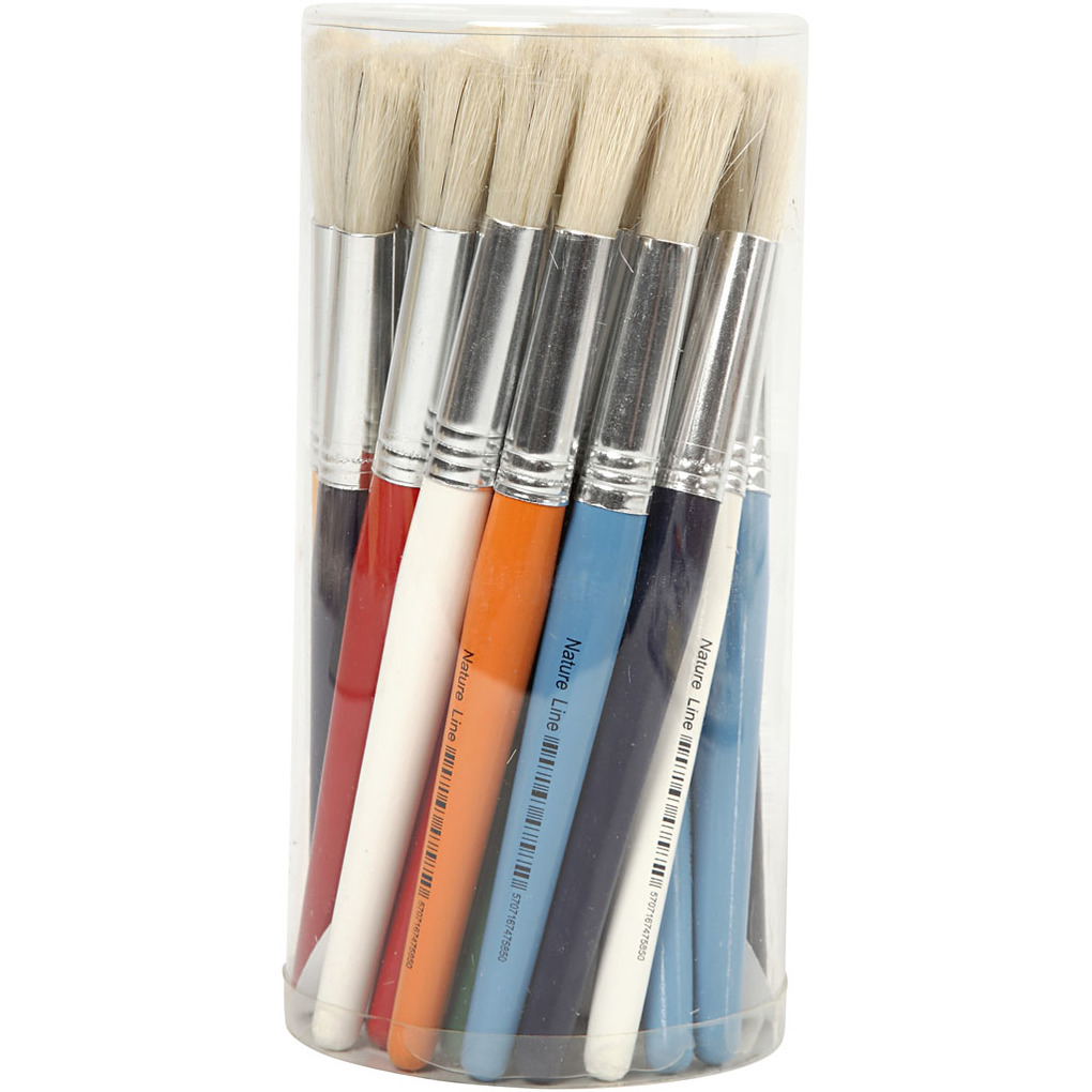 Creativ Company Kinderpinsel L 19 cm B 12 mm rund 30 Stk