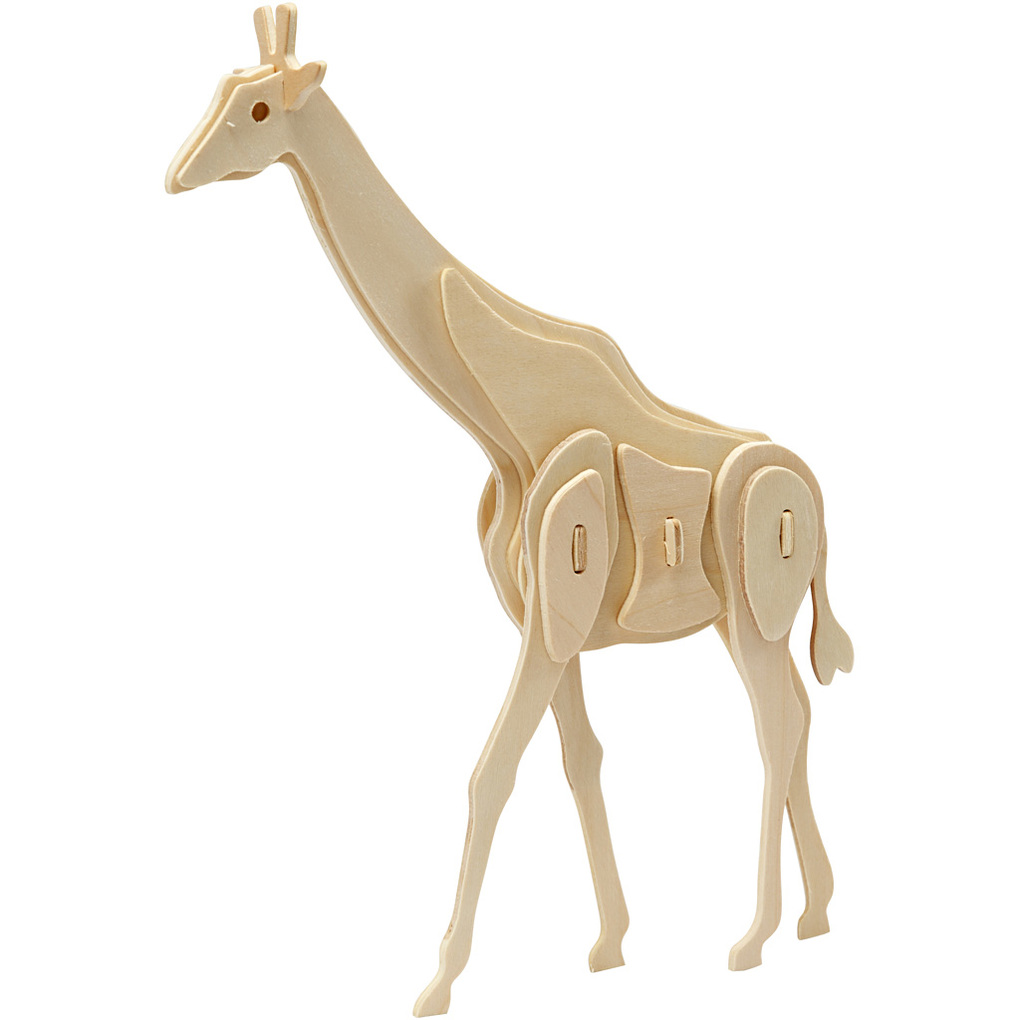 Creativ Company 3D-Figuren zum Zusammensetzen Giraffe Größe 20x42x25 cm 1 Stk