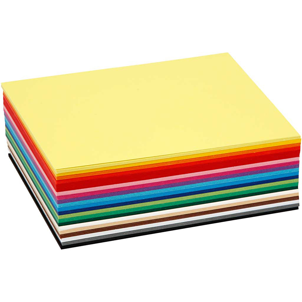 Creativ Company Farbkarton A6 Blatt 105x148 mm 180 g sortierte Farben 300 Blatt sortiert