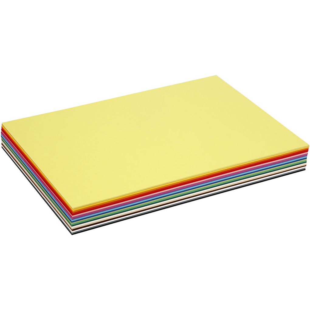 Creativ Company Farbkarton A3 Blatt 297x420 mm 180 g sortierte Farben 300 Blatt sortiert
