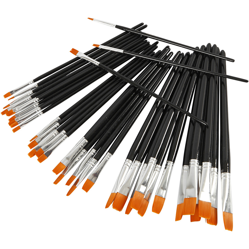 Creativ Company YellowLine 36er-Pinsel-Set Nr. 0+2+4+8+12+16