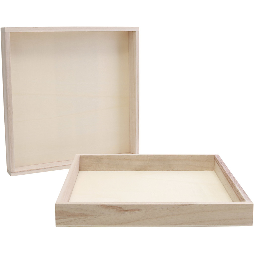 Creativ Company Holzrahmen mit hohem Rand Größe 245x245x3 cm 10 Stk