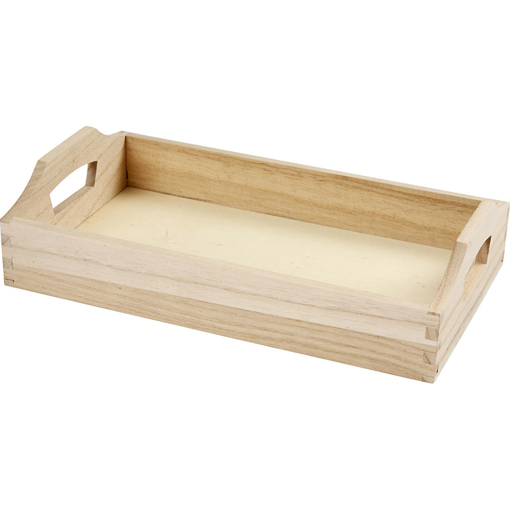 Creativ Company Tablett Holz natur 30x17x5 cm