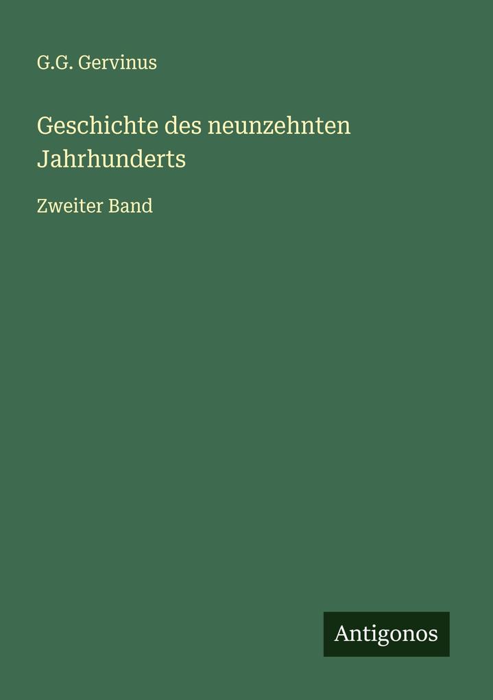 Geschichte des neunzehnten Jahrhunderts