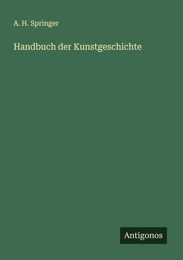 Handbuch der Kunstgeschichte