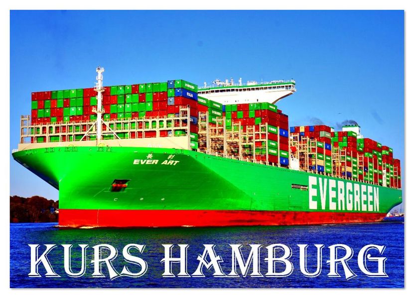 KURS HAMBURG (Wandkalender 2026 DIN A2 quer) CALVENDO Monatskalender
