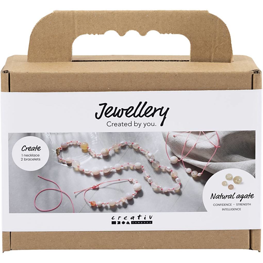 Creativ Company Mini Kreativ Set Schmuck Halskette und Armband Pink