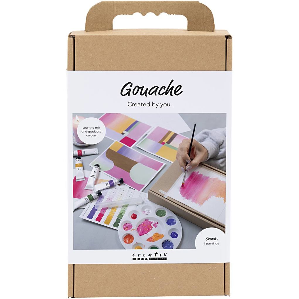 Creativ Company Kreativ Set Gouache Gemälde sortierte Farben