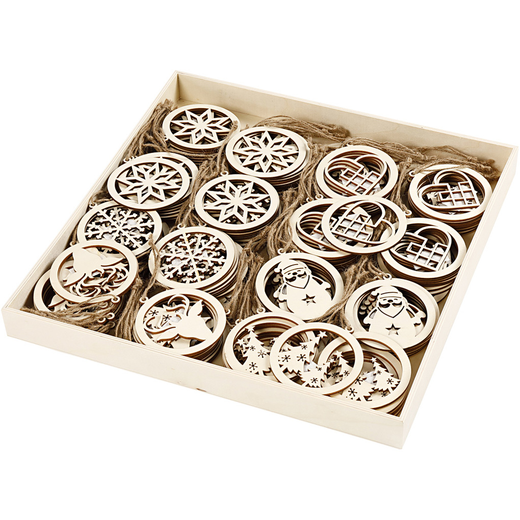 Creativ Company Weihnachtsschmuck D 8 cm Dicke 03 cm 144 Stk