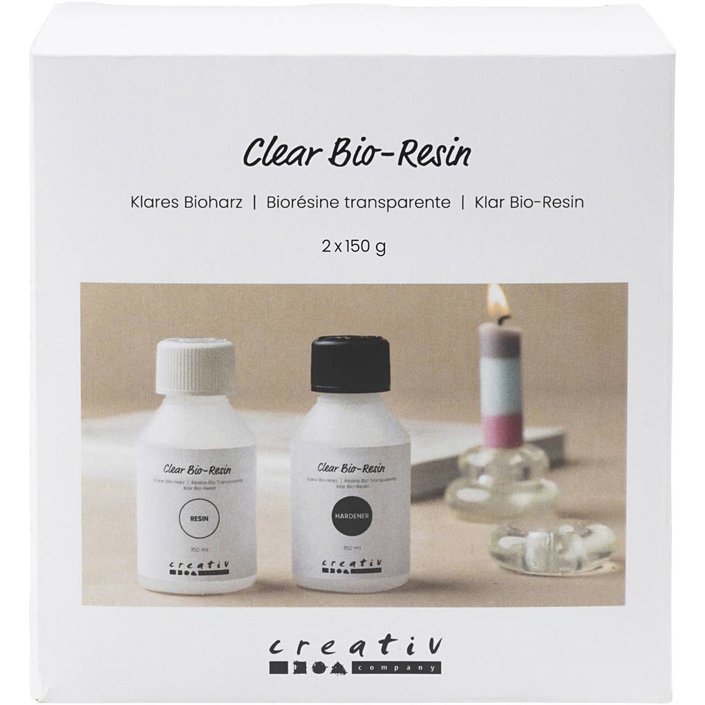 Creativ Company Klares Bioharz Transparent 2x150 ml