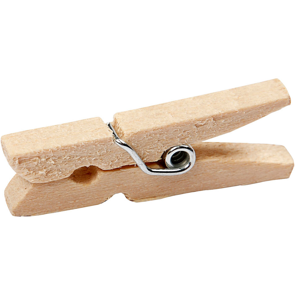 Creativ Company Holzklammern L 30 mm B 3 mm 30 Stk