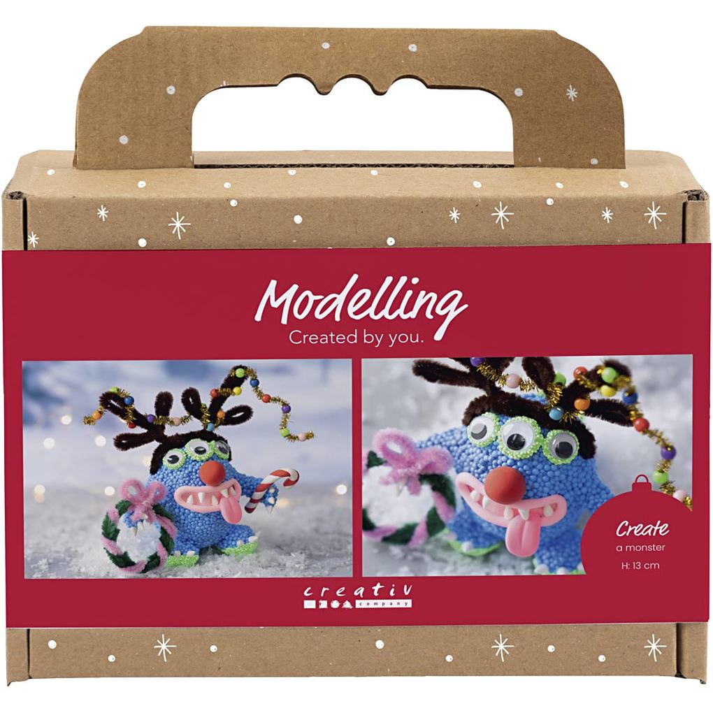 Creativ Company Mini Kreativ Set Modellieren Rentiermonster sortierte Farben