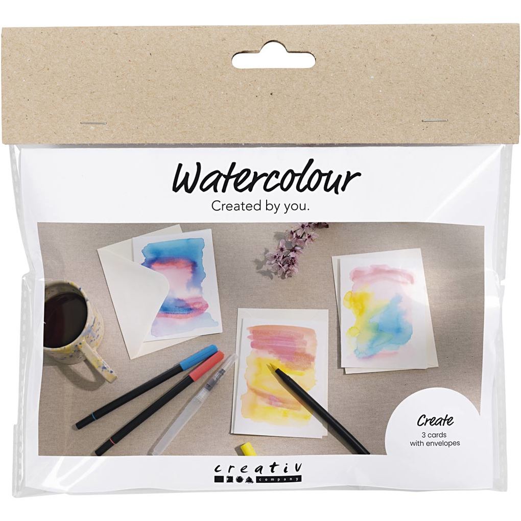 Creativ Company Mini Kreativ Set Aquarell Karten und Kuverts