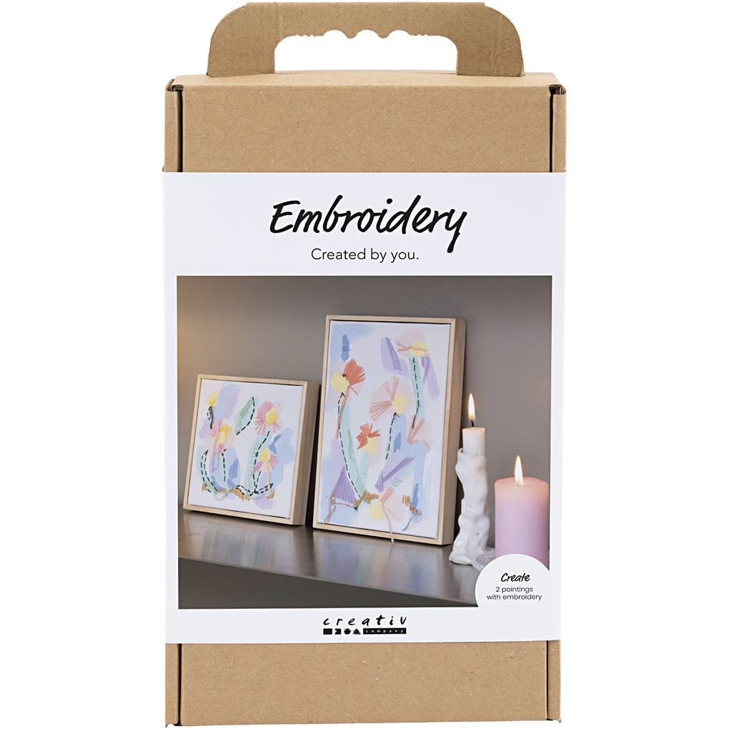 Creativ Company Kreativ Set Stickereien Bilder Pastellfarben