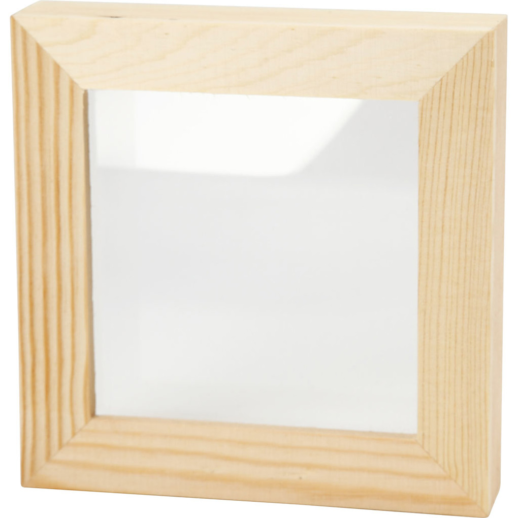 Creativ Company 3D-Rahmen mit Glas T 25 cm Größe 123x123 cm 1 Stk