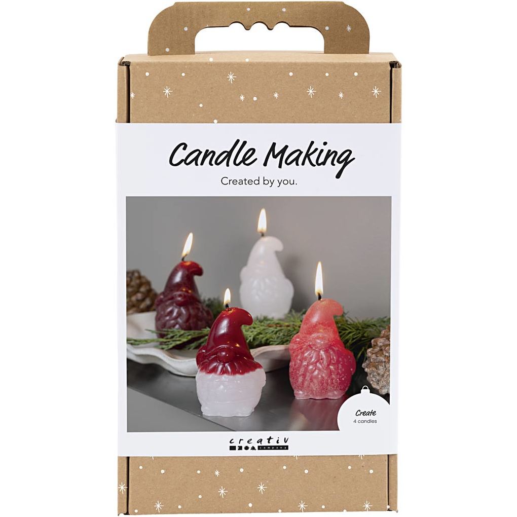 Creativ Company Kreativ Set Kerzengießen Weihnachtsmann Matt transparent Rot