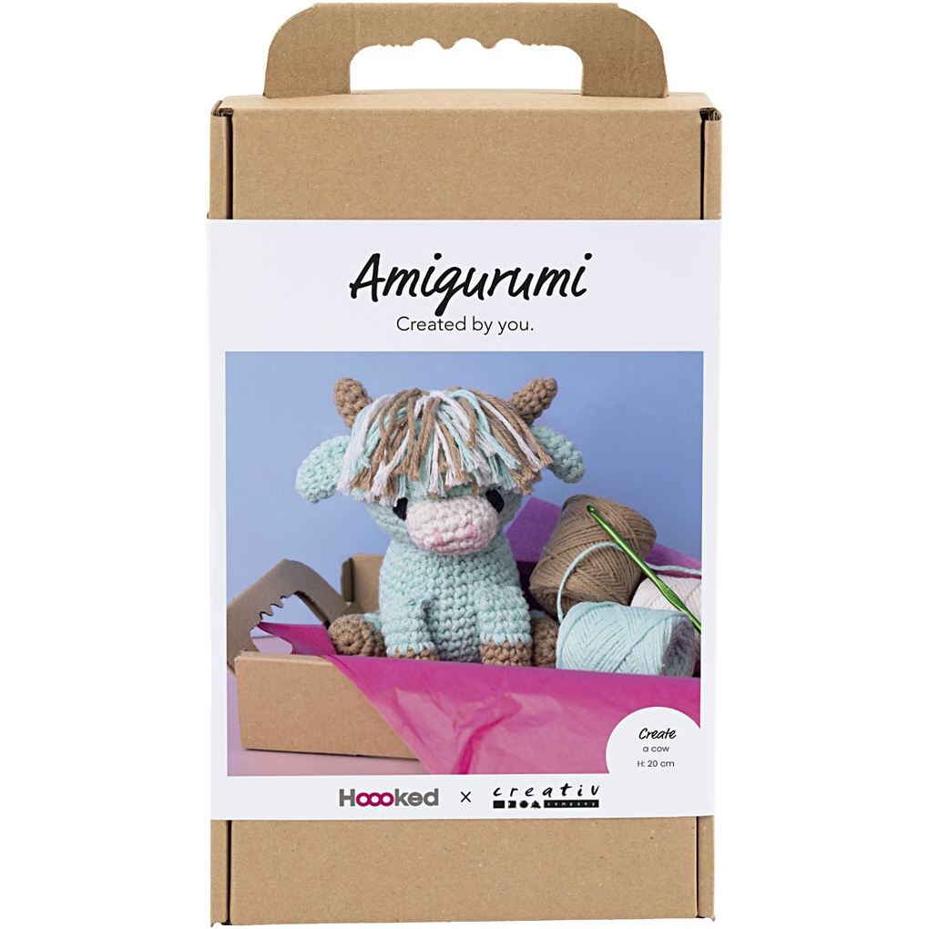 Creativ Company Kreativ Set Amigurumi Kuh Beige Mint