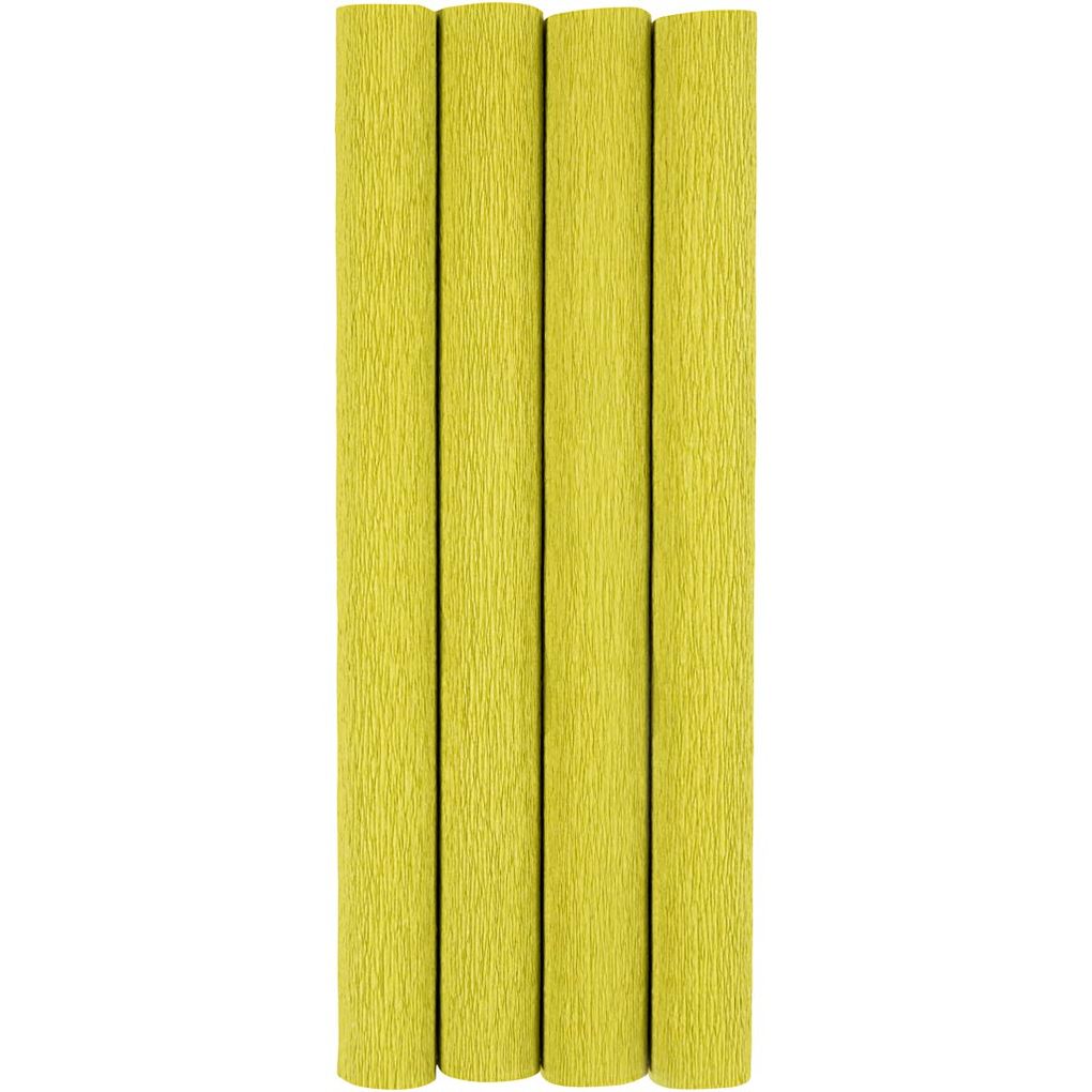 Creativ Company Krepppapier Blatt 25x60 cm Kreppanteil: 180% 105 g Hellgrün 4 Blatt