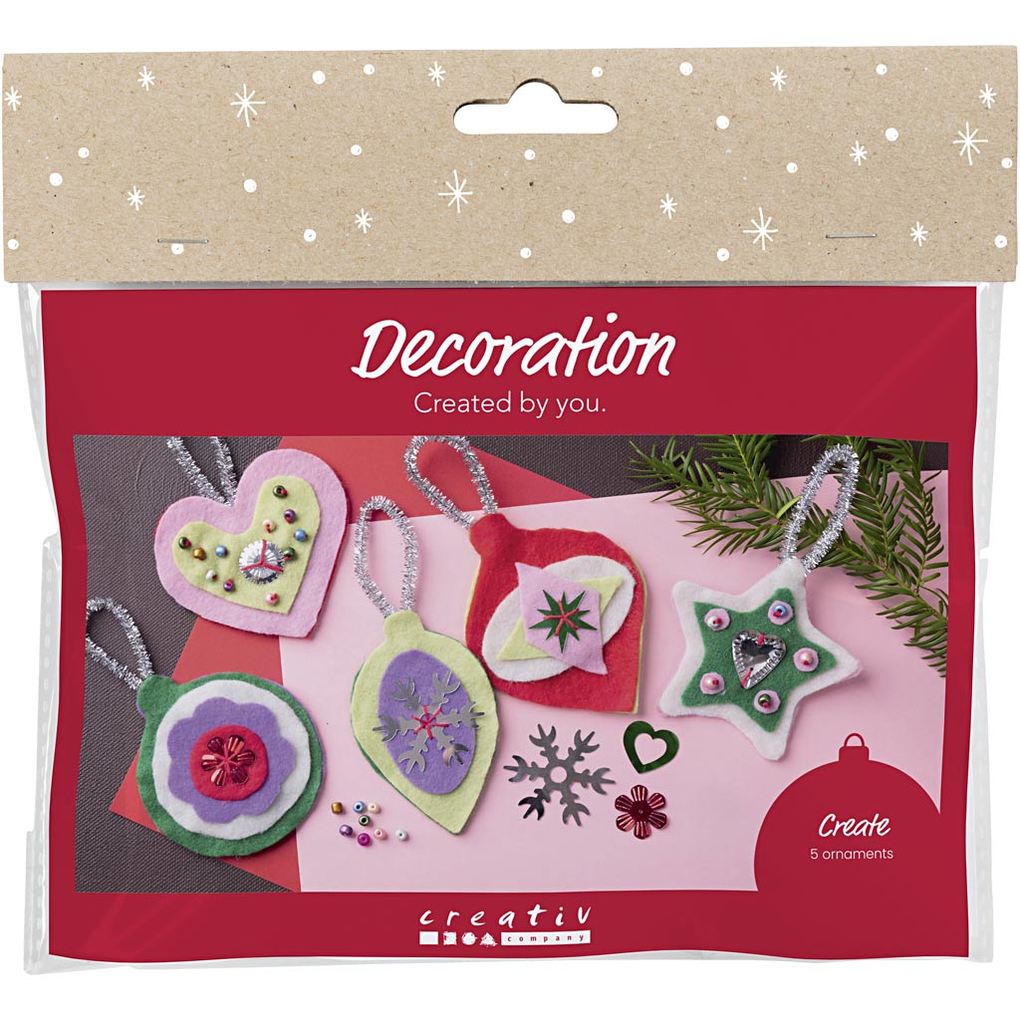 Creativ Company Mini Kreativ Set Dekoration Weihnachtsdekorationen aus Filz