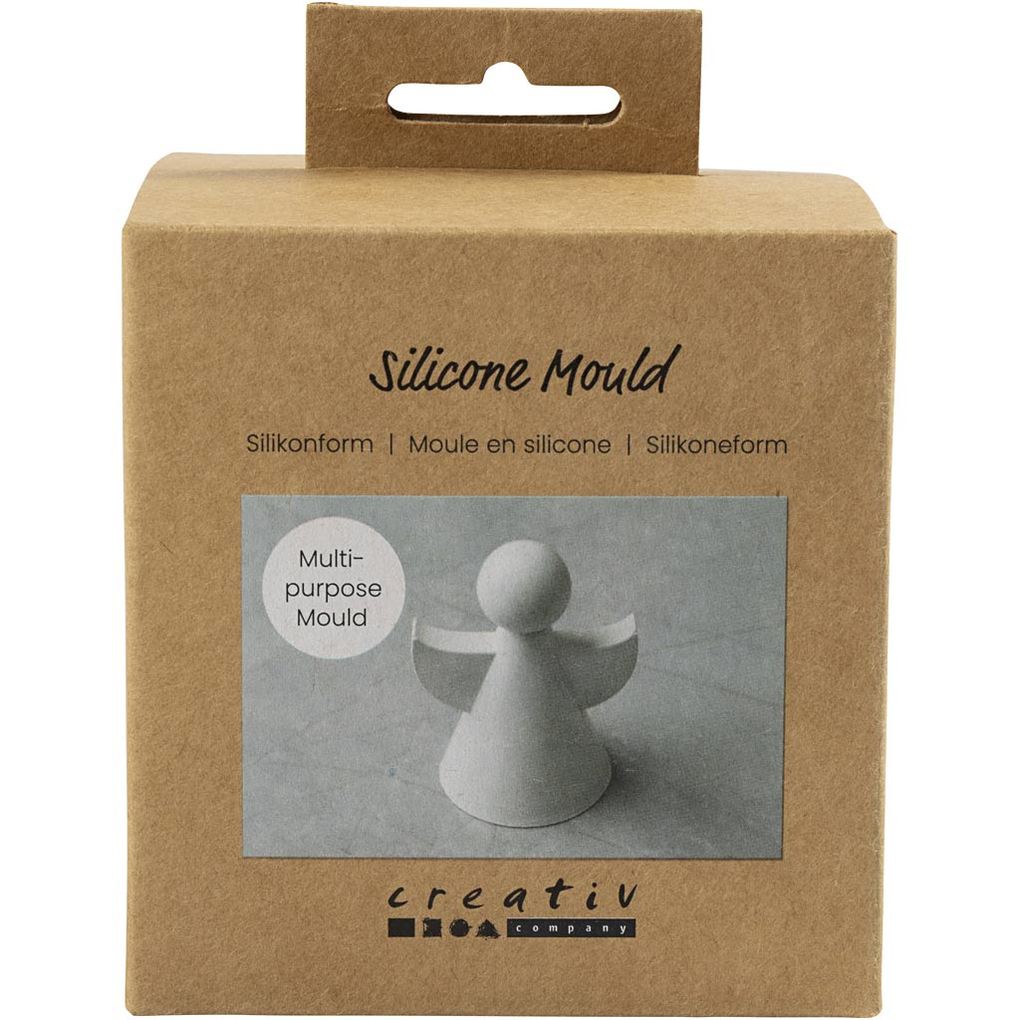Creativ Company Silikonform Engel H 95 cm B 7 cm Matt transparent 1 Stk