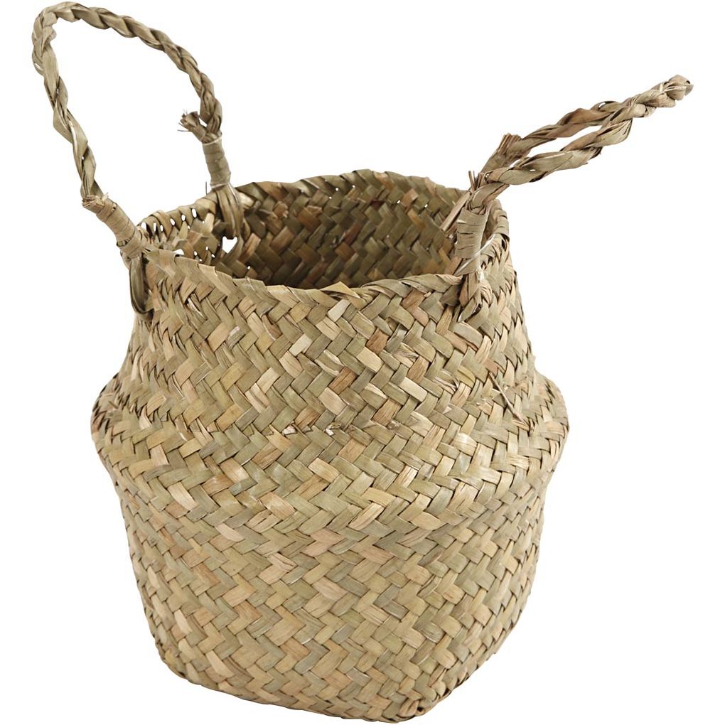 Creativ Company Korb aus Seegras H 7/15 cm D 16 cm 1 Stk
