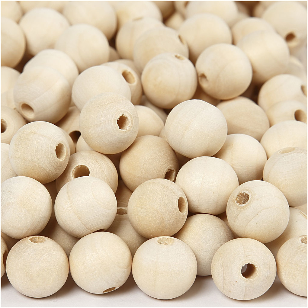Creativ Company Holzperle D 15 mm Lochgröße 3 mm 500 Stk