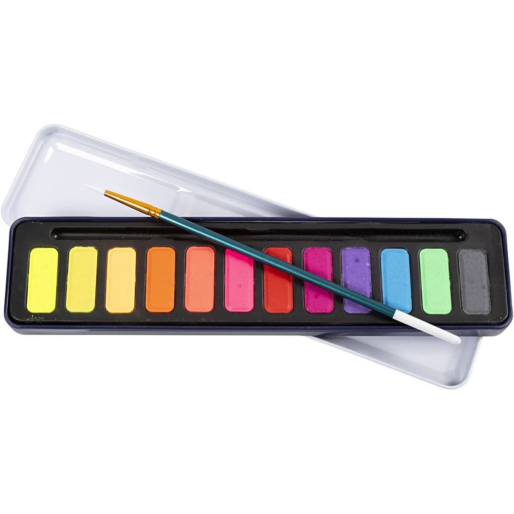 Creativ Company Wasserfarben-Set Pastellfarben 12 Farbe