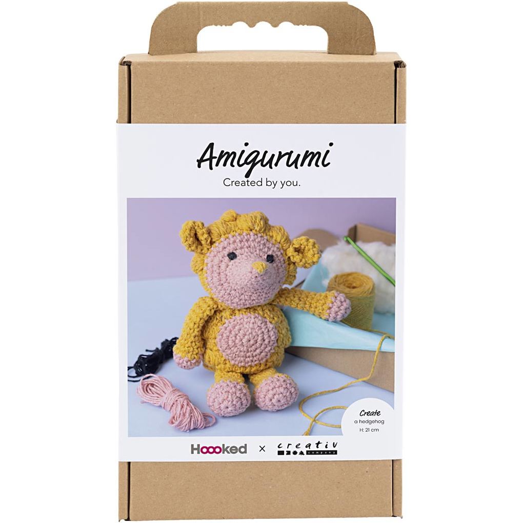 Creativ Company Kreativ Set Amigurumi Igel Hellrosa Warm gelb