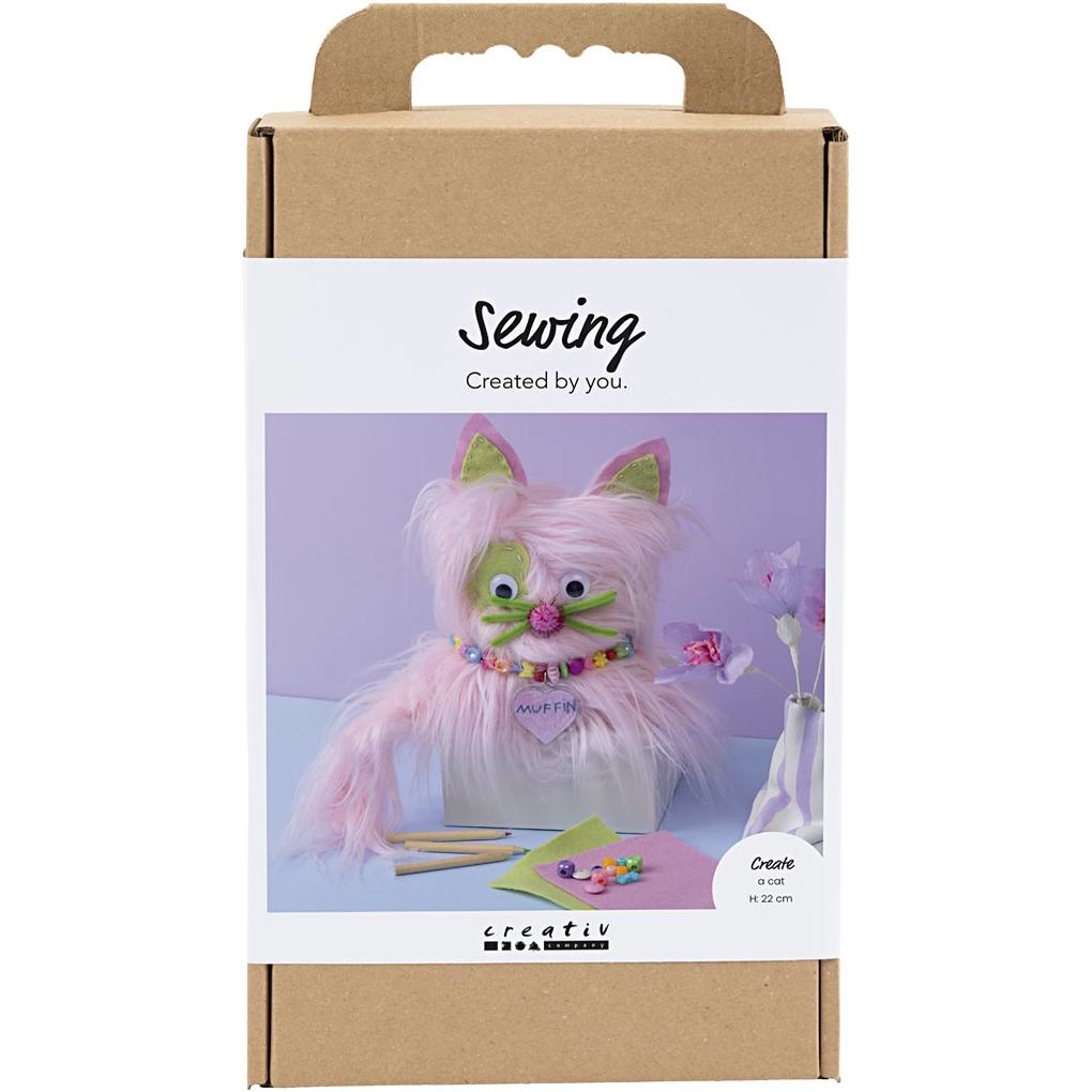 Creativ Company Kreativ Set Nähen Katze sortierte Farben