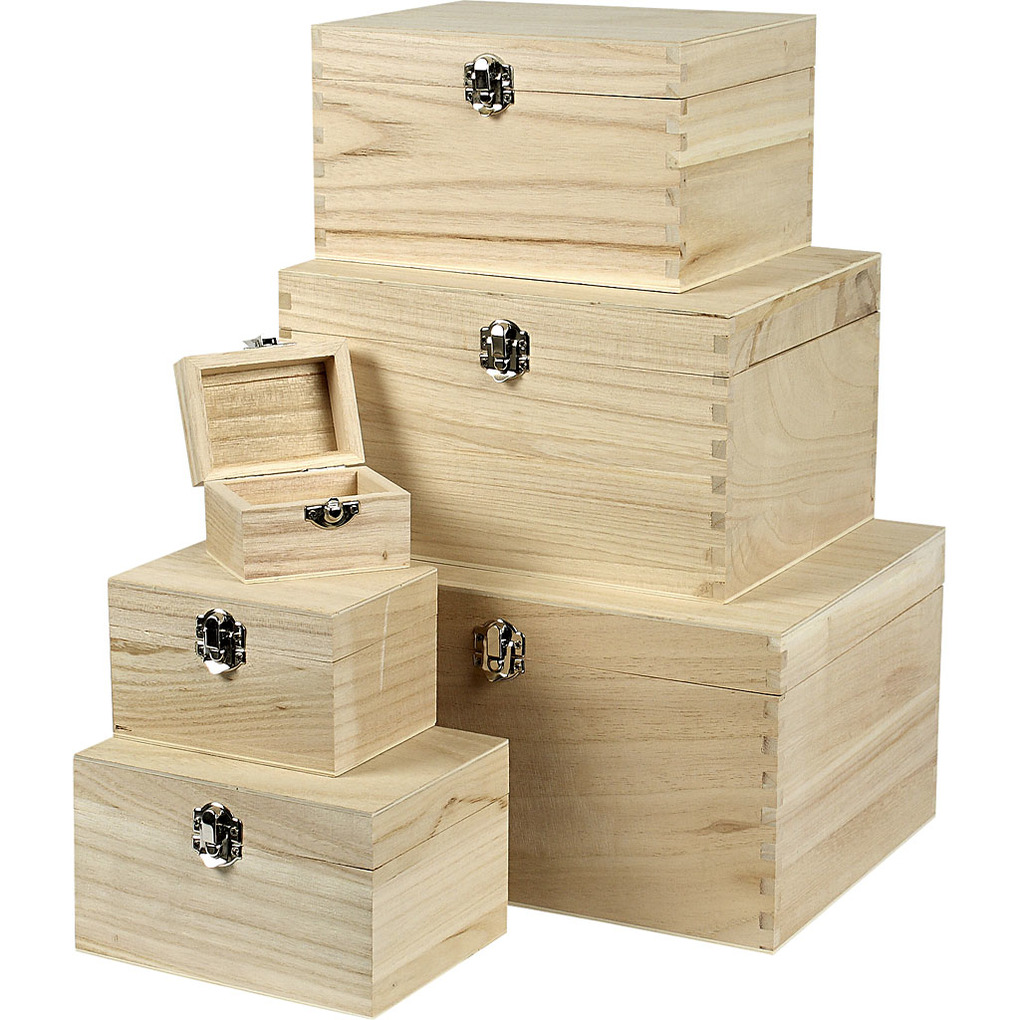 Creativ Company Holzkästen-Set 6er Set