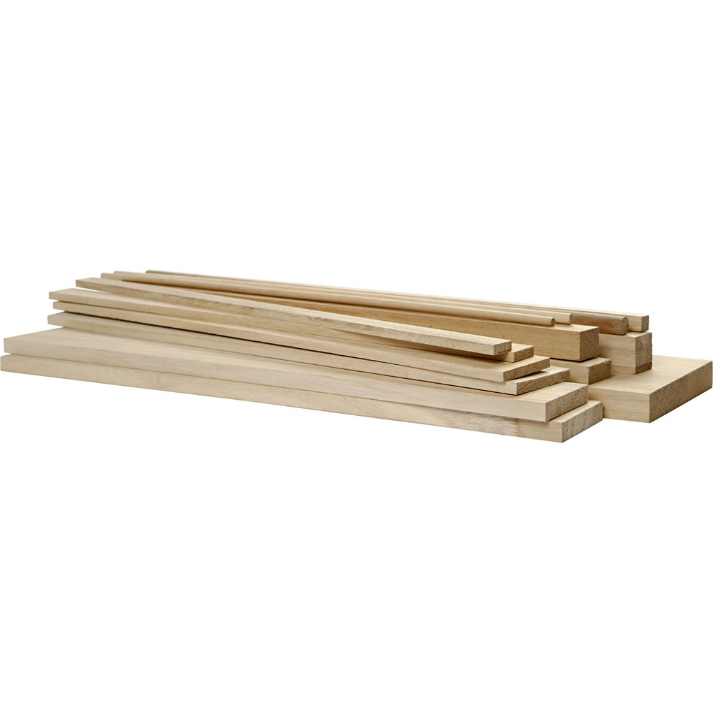 Creativ Company Holzbauteile L 37 cm B 15-105 cm 194 Stk