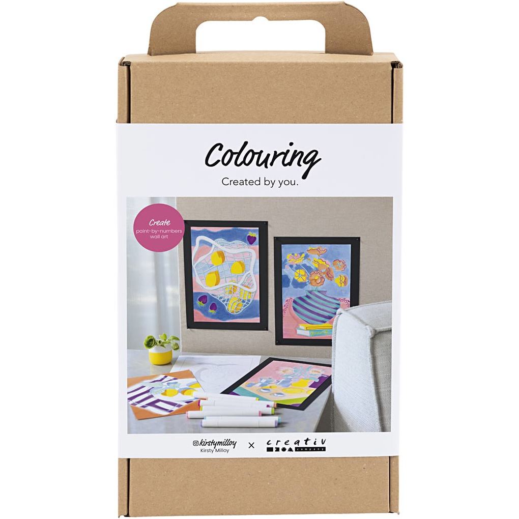Creativ Company Kreativ Set Ausmalen Malen nach Zahlen Marker