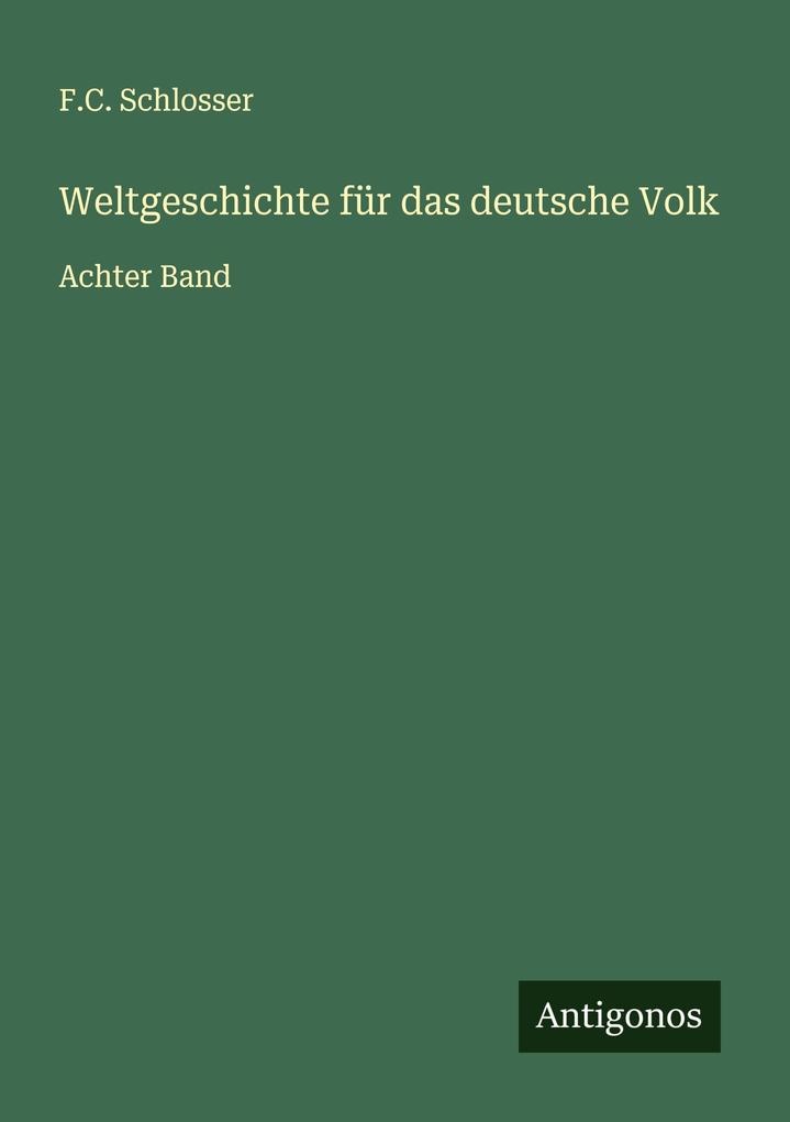 Weltgeschichte für das deutsche Volk