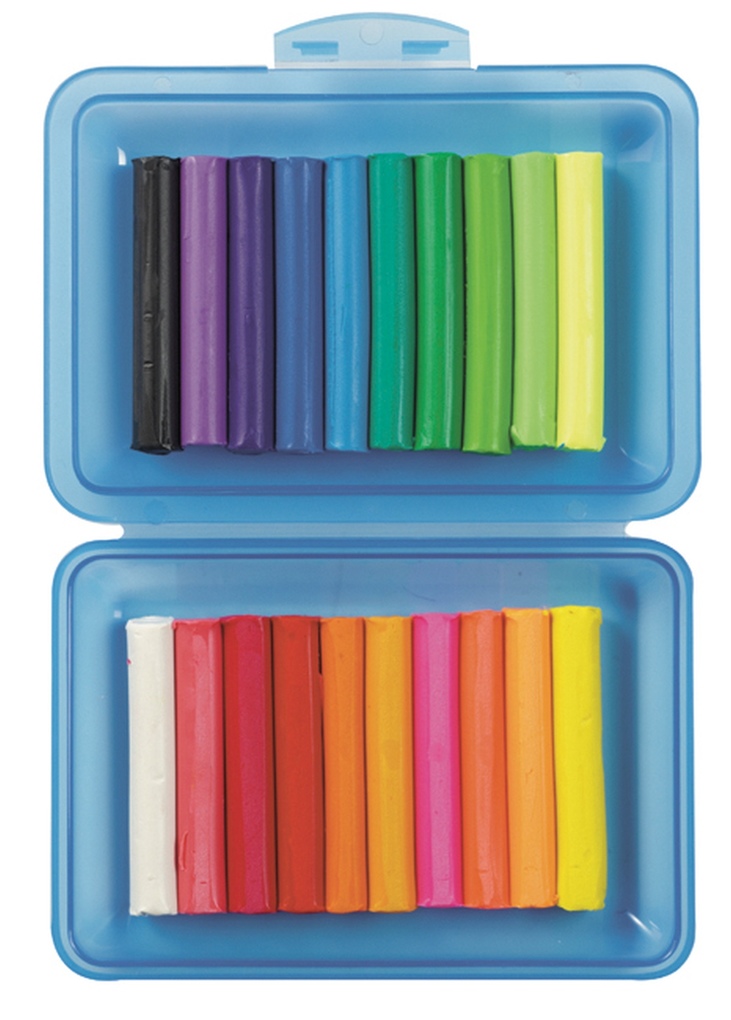 Stylex Knete 20 Stangen in der Box farbig